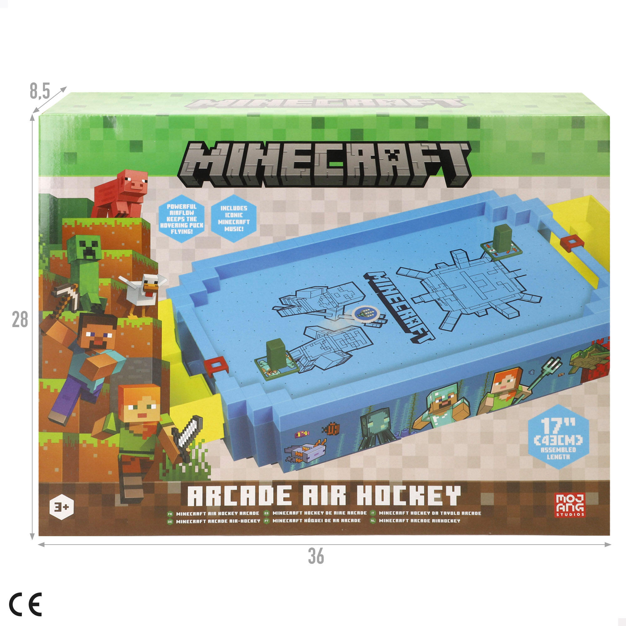 Hóquei de mesa Minecraft Air Subaquático 44x22,5x8 cm 7/7