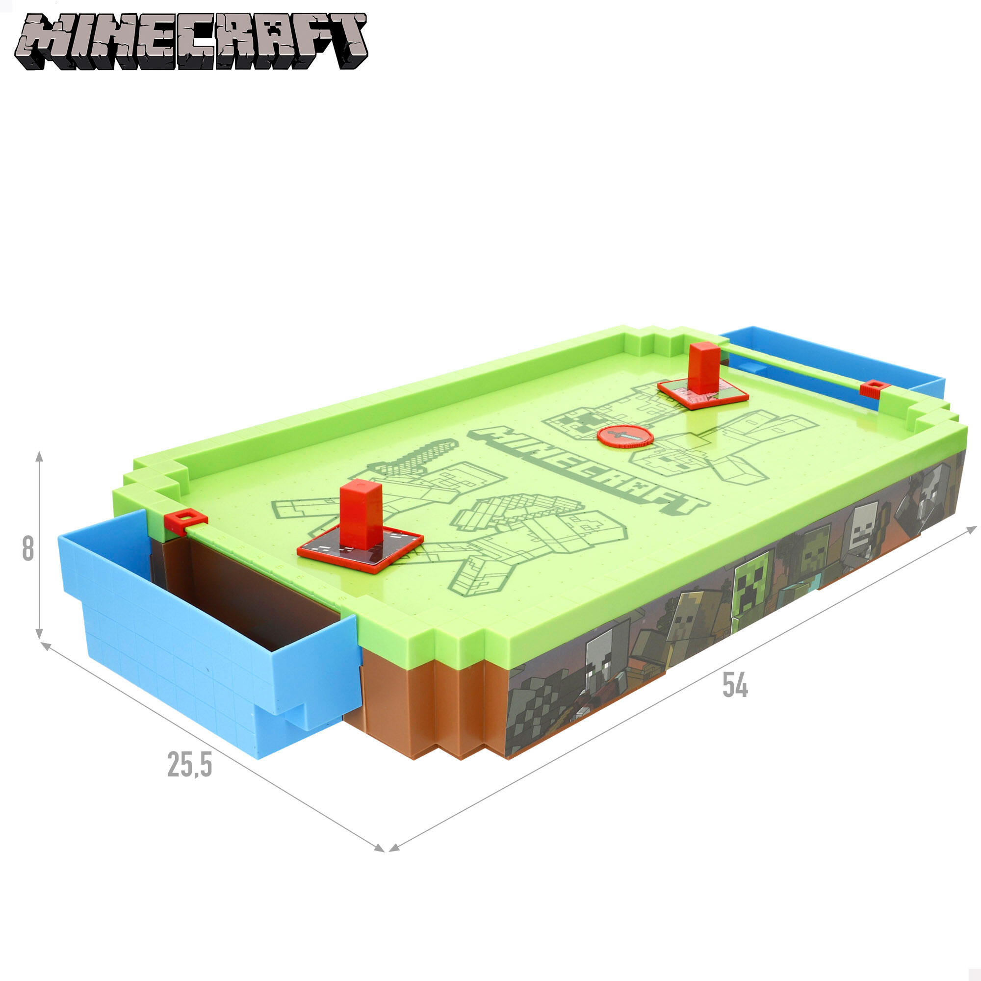 Minecraft Mesa de air hockey grande do Overworld 54x25,5x8 cm 4/7