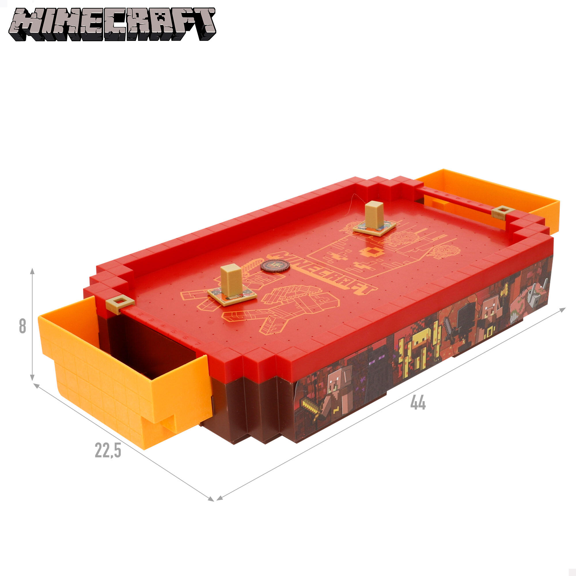 Minecraft Air hockey de mesa Nether 44x22,5x8 cm 4/7