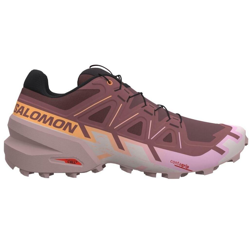 Salomon - Chaussure De Trail Femme Salomon "speedcross 6" 38 Rose - Chaussures De Canyoning - Rose - Decathlon
