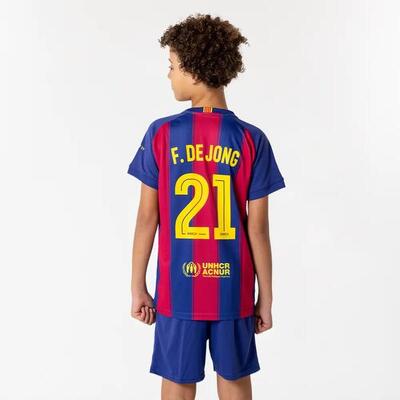 Frenkie de Jong FC Barcelona Maglia Home 25/26 Bambini