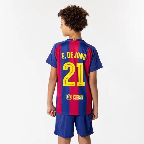 Frenkie de Jong FC Barcelona Maglia Home 25/26 Bambini