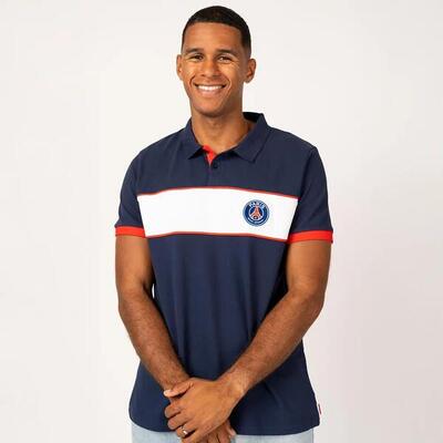 Psg polo stripe heren