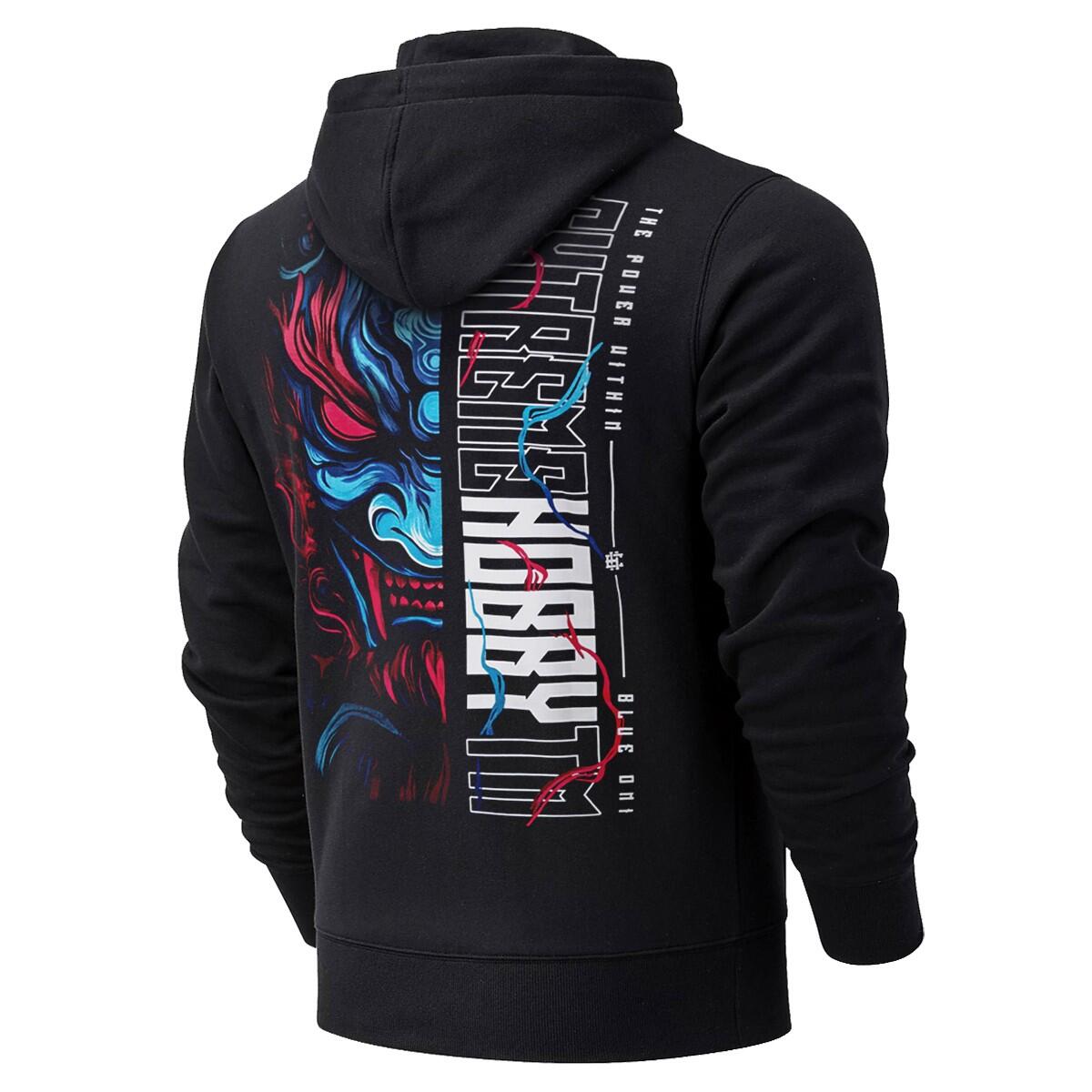 Bluza męska z kapturem EXTREME HOBBY BLUE ONI 2/3