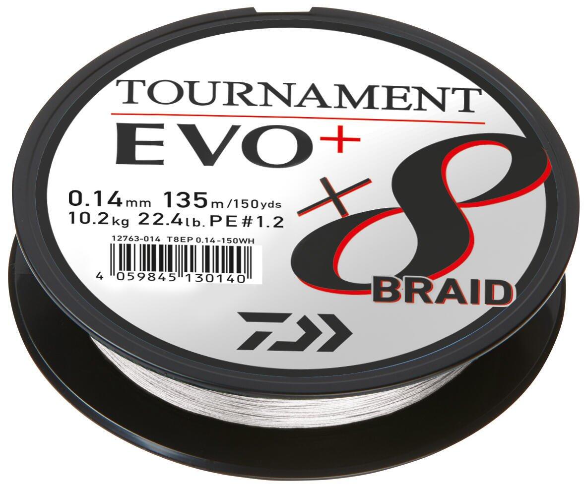 FIR TEXTIL DAIWA TOURNAMENT 8X BRAID EVO+ ALB 016MM/12,2KG/135M