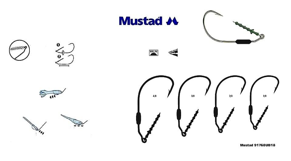 CARLIGE OFFSET LESTATE MUSTAD POWERLOCK PLUS, NR 1/0, 3 BUC / PLIC
