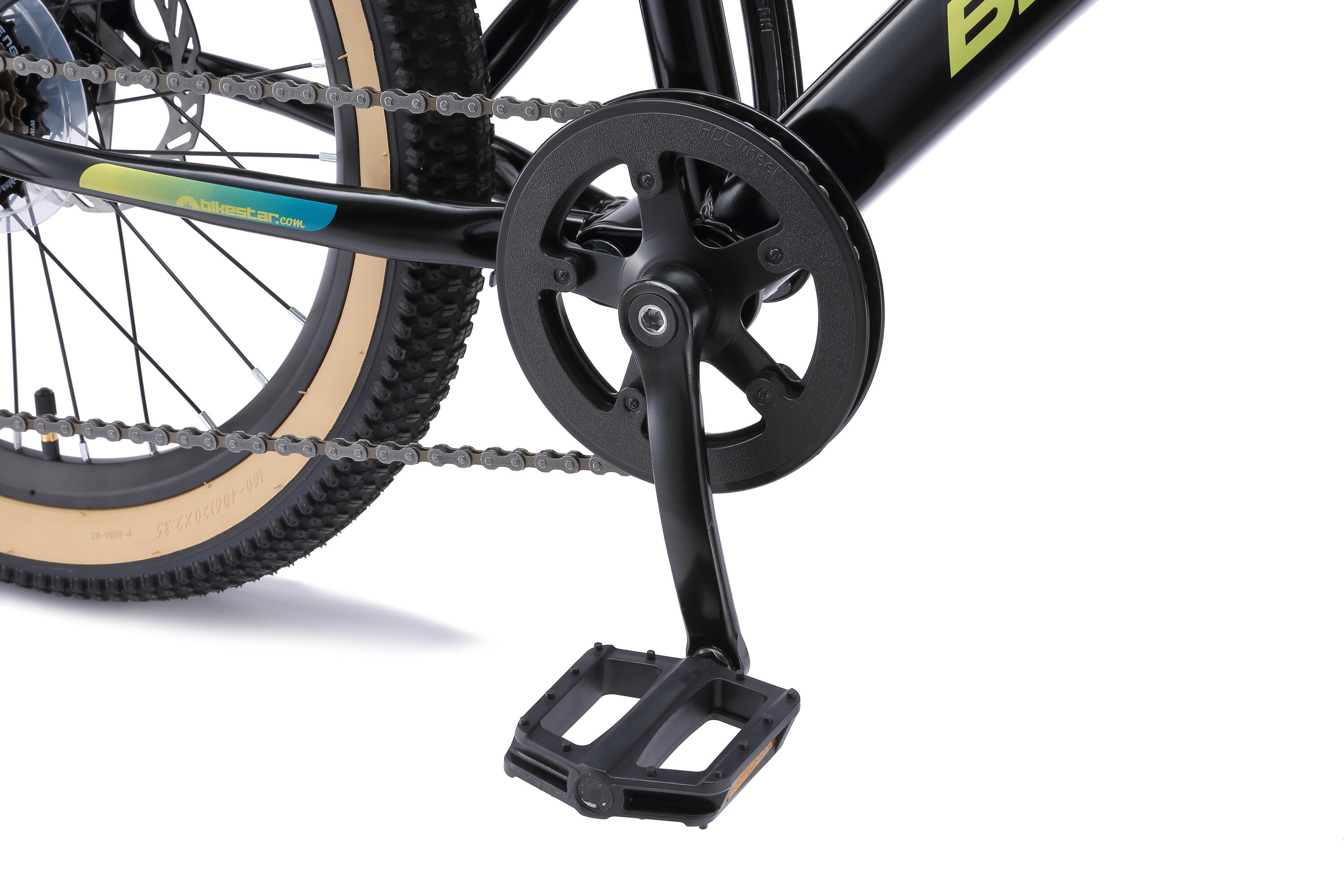 MTB 20" kinderfiets 6 jaar, volledig geveerde, 7 versnellingen, schijfremmen 7/7