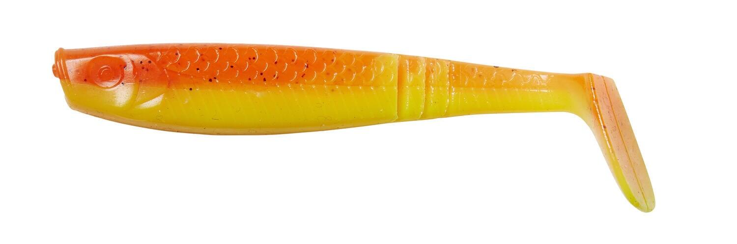 SHAD RON THOMPSON PADDLE TAIL 10 CM/7G UV ORANGE YELLOW, 4 BUC / PLIC