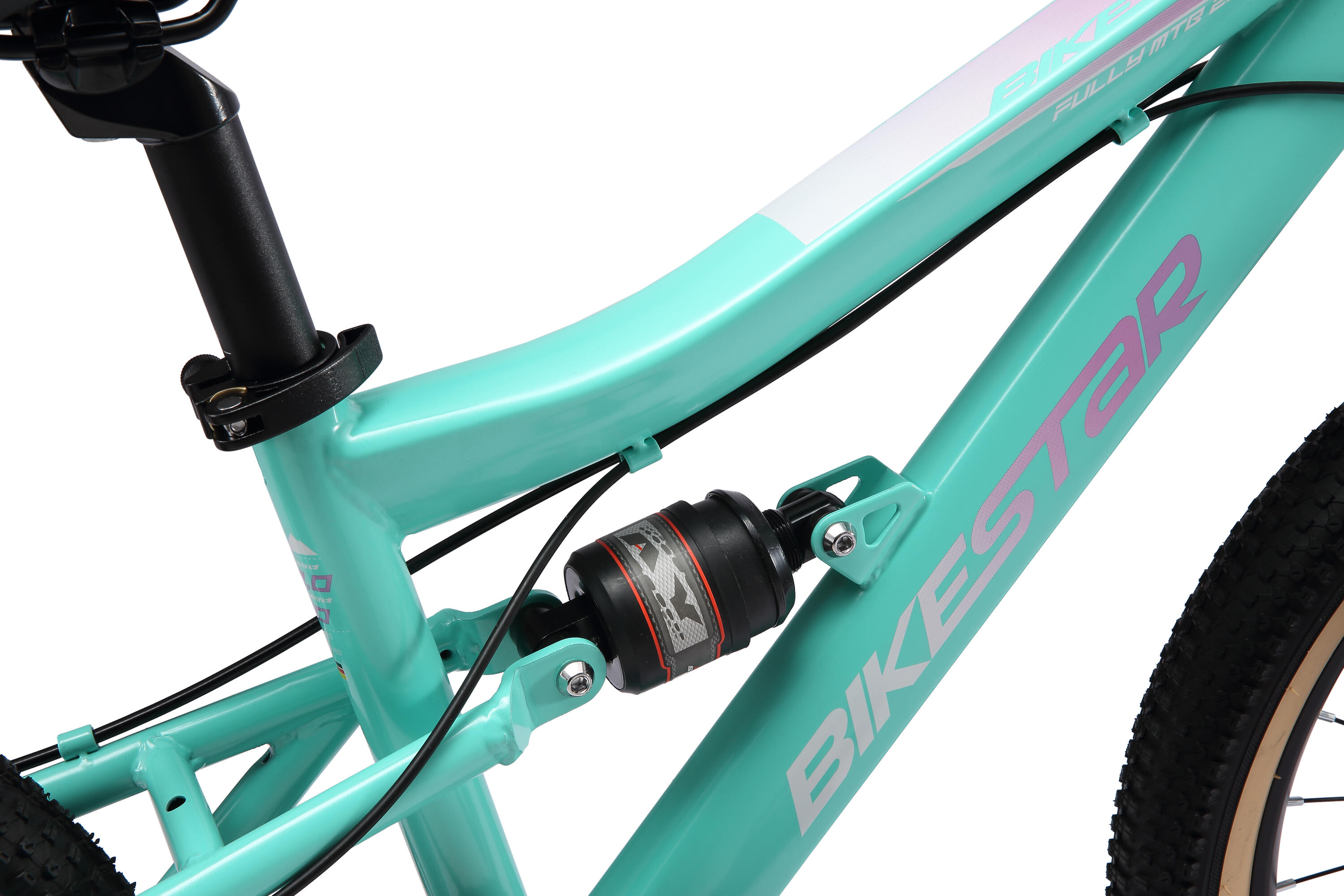 MTB 20" bici bambini 6 anni, full suspension, 7 velocità, freno a disco 6/7
