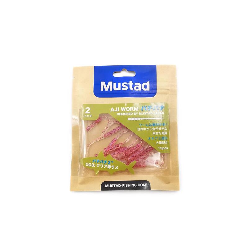 GRUB MUSTAD AJI MICRO BACHI 5 CM UV CLEAR PINK