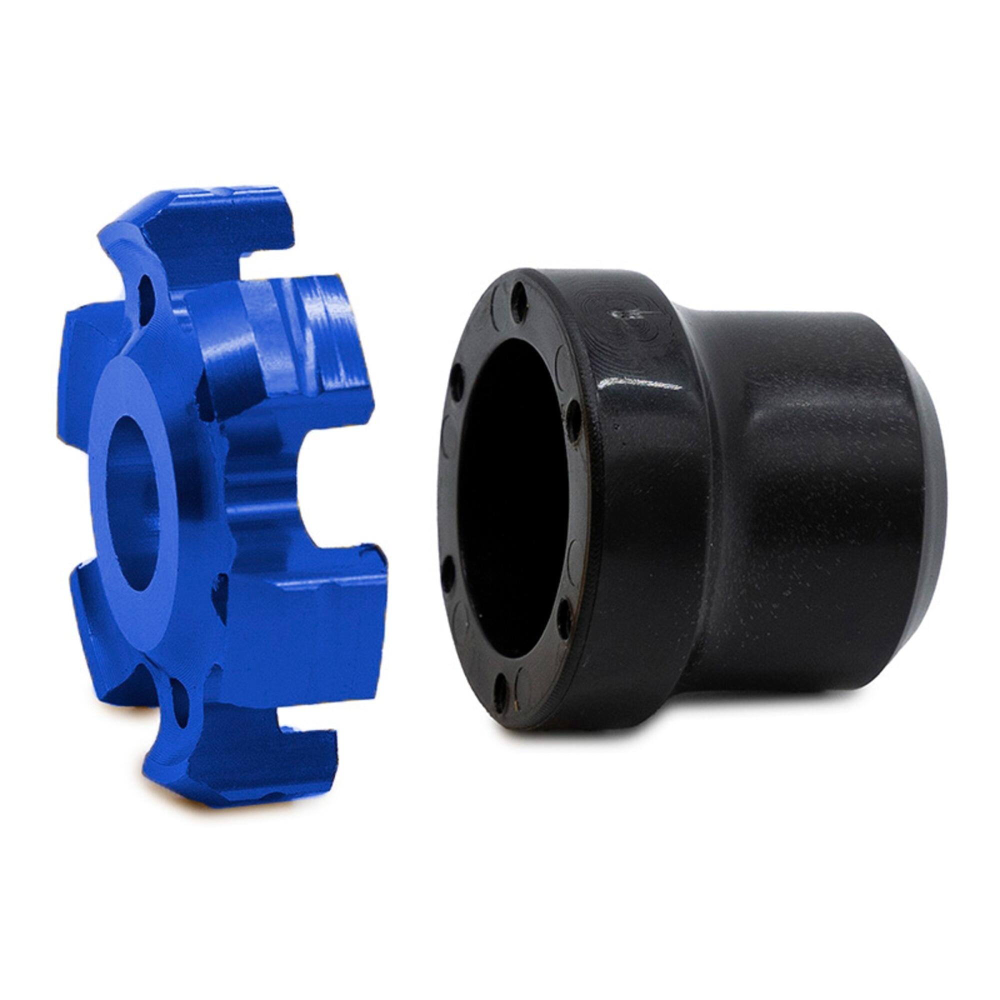 Protector decorativo anticaídas para eje motor o llanta EWTB-006 azul 3/5