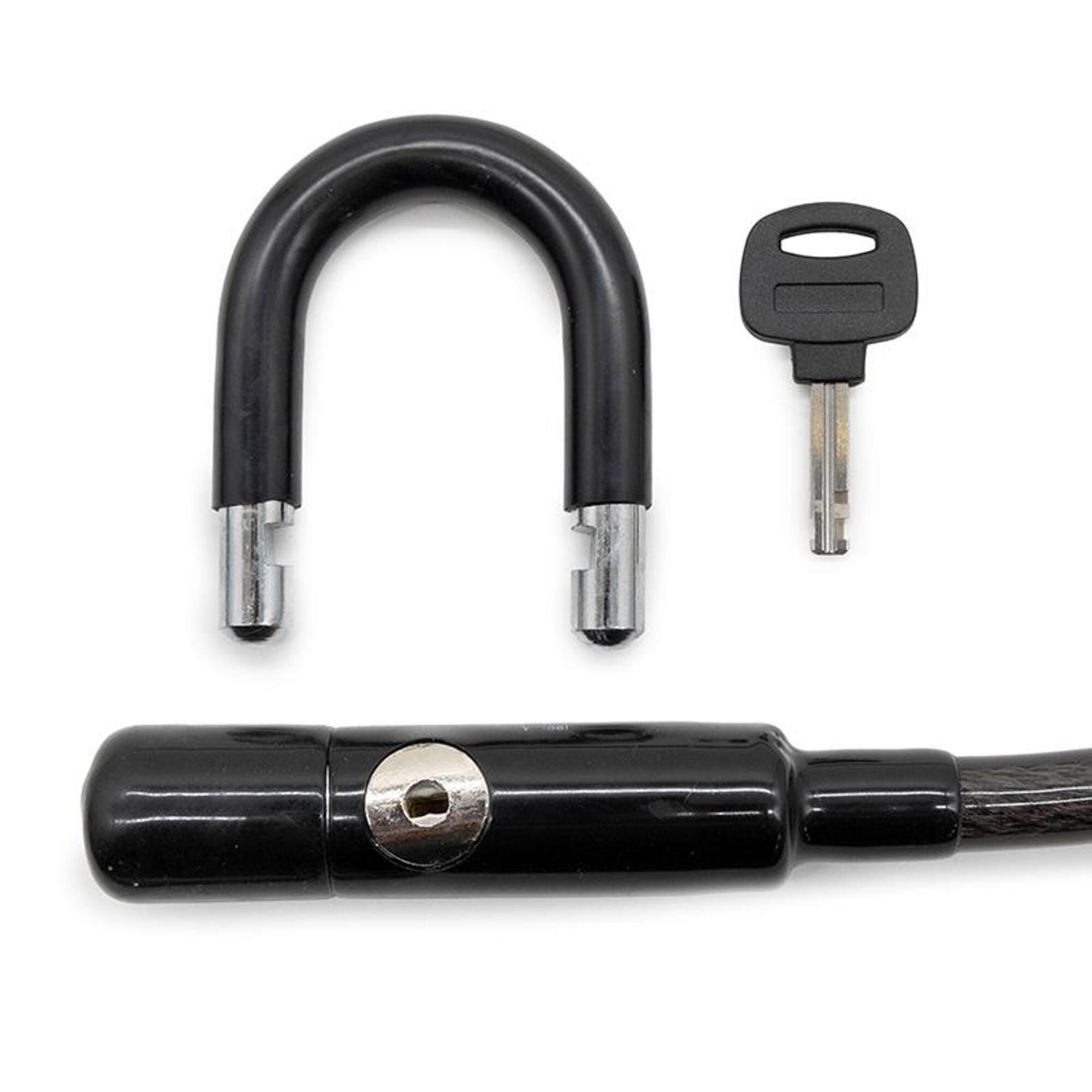 Candado de llave EWLK014 negro 3/5