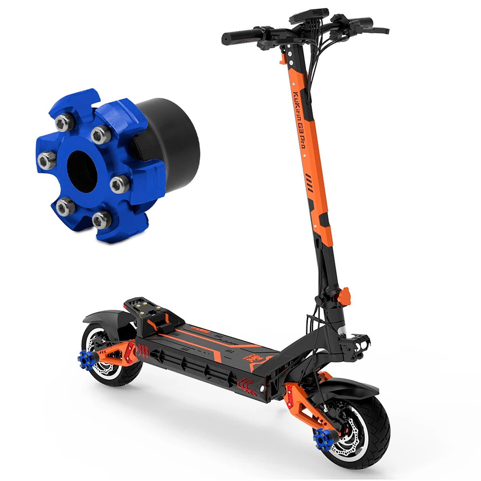 Protector decorativo anticaídas para eje motor o llanta EWTB-006 azul 4/5