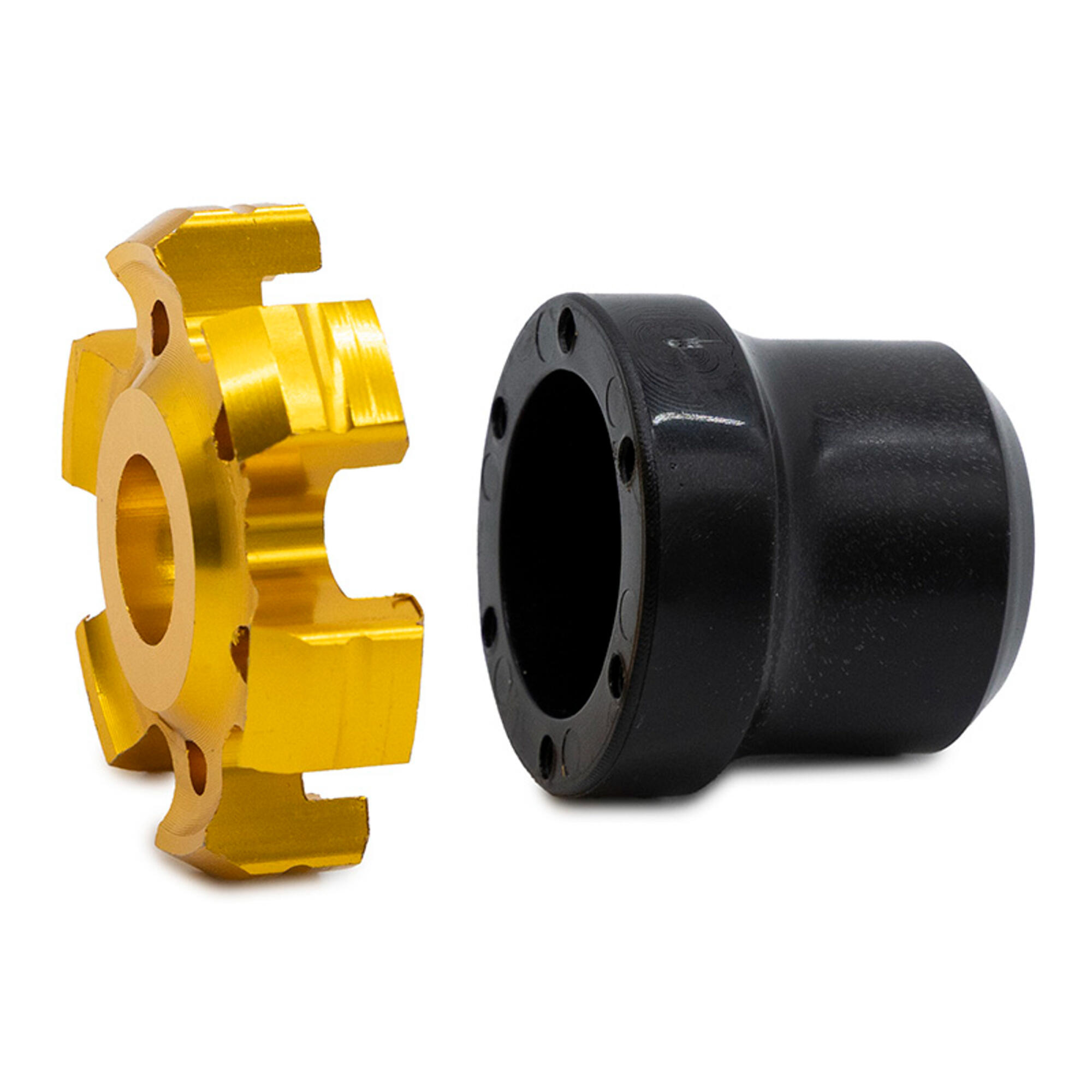 Protector decorativo anticaídas para eje motor o llanta EWTB-006 dorado 3/5