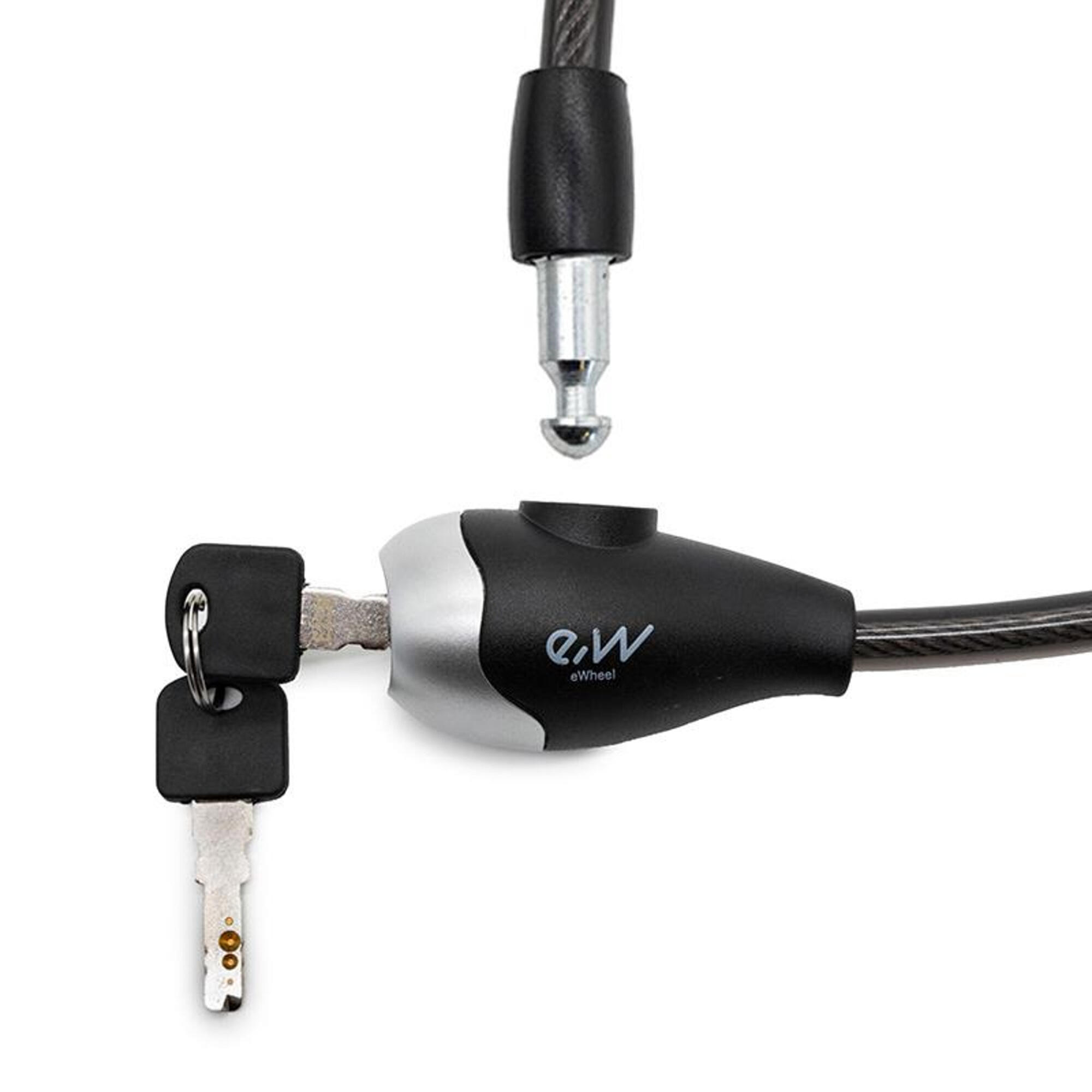 Candado de llave EWLK016 negro 3/4