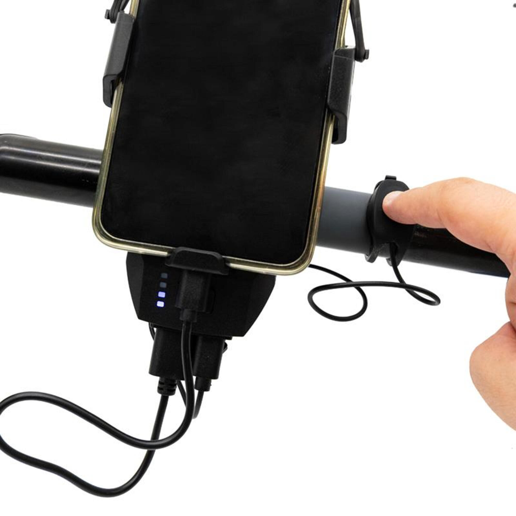 Soporte móvil EWS009 con powerbank, bocina y luz 4/5
