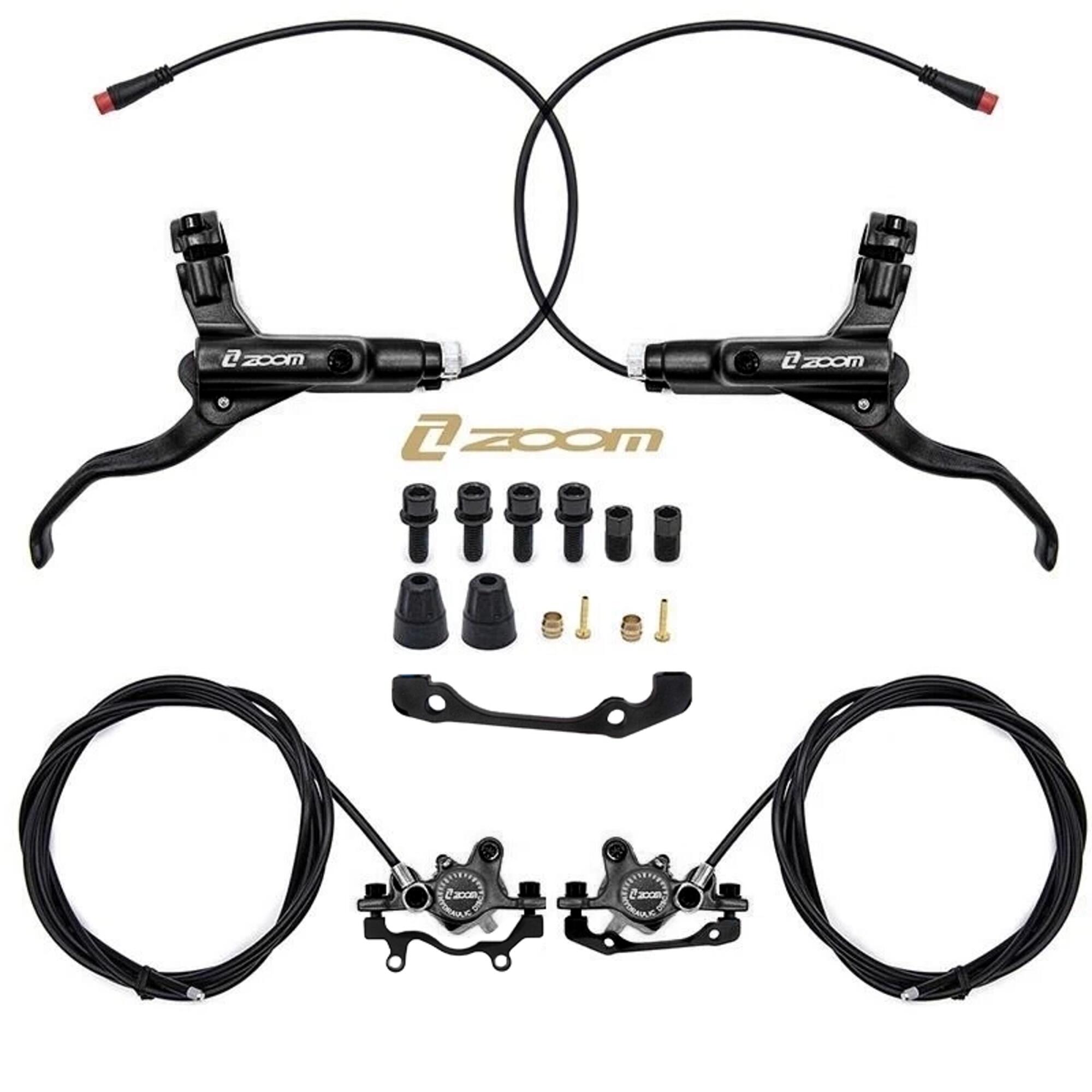Kit de freno hidráulico negro CR-3 Delantero R trasero L [Zoom] 2/5