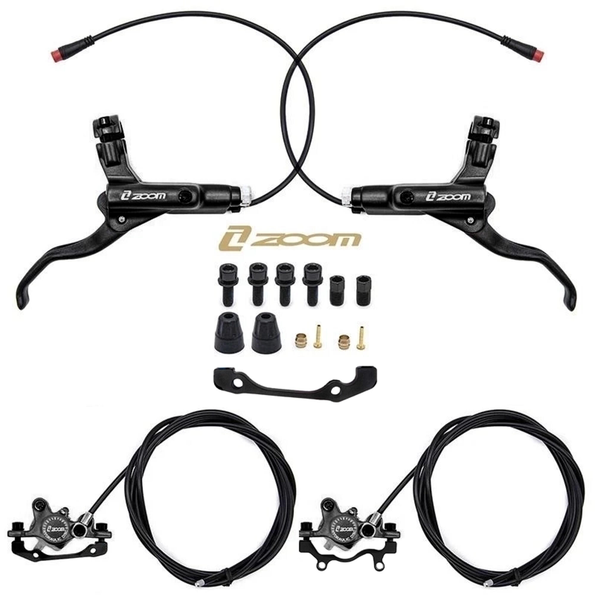 Kit de freno hidráulico negro CR-3 Delantero R trasero R [Zoom] 2/5