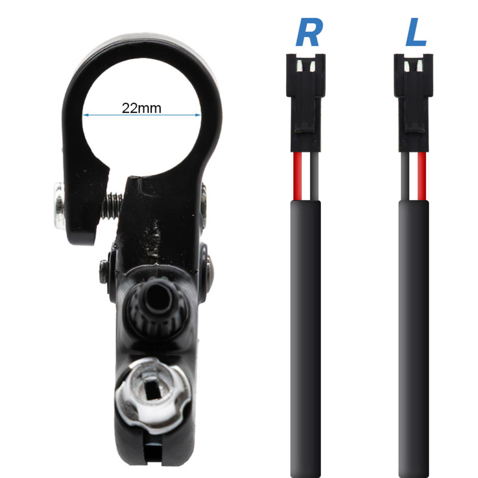 Maneta de freno con sensor y tensor R y L - Conector SM 1,2M 3/3