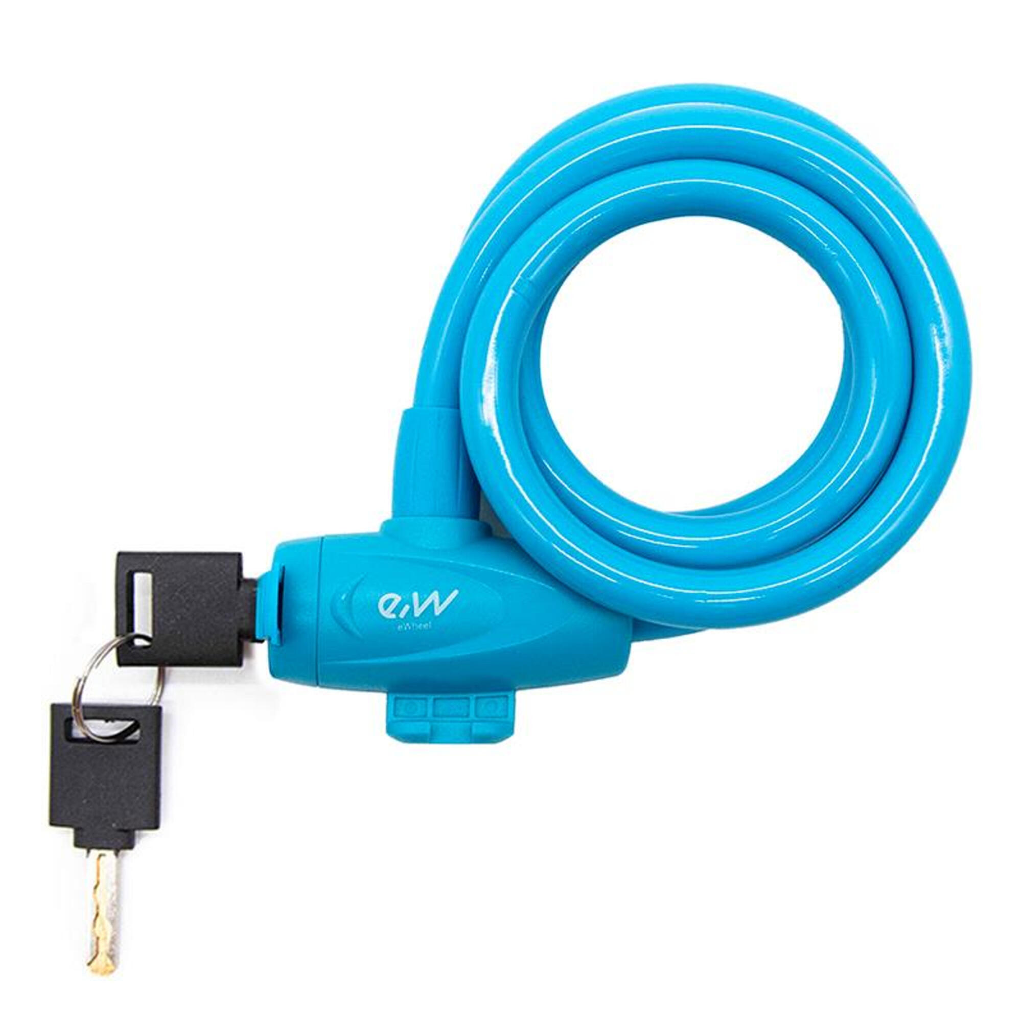Candado de llave EWLK002 azul 2/5