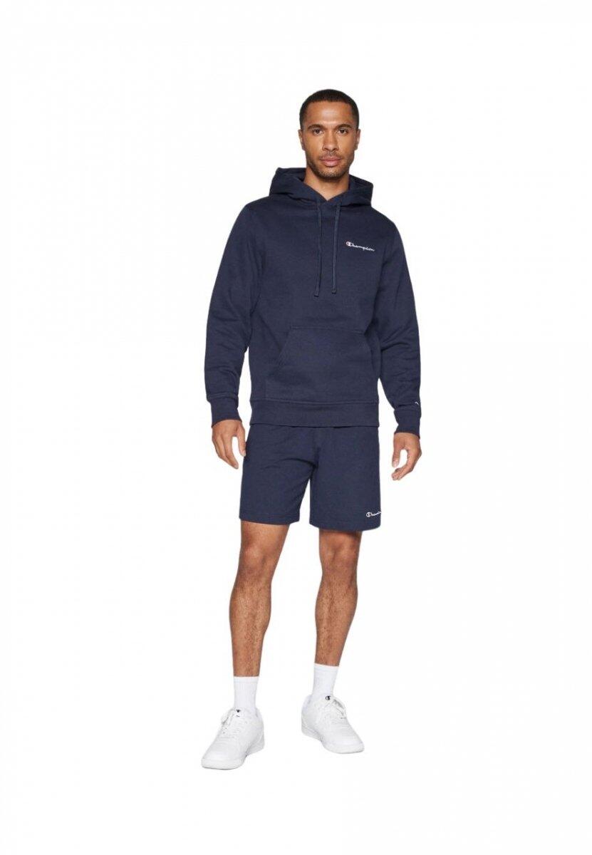 Bluza męska z kapturem do treningu Champion Hooded Sweatshirt granatowa 3/5