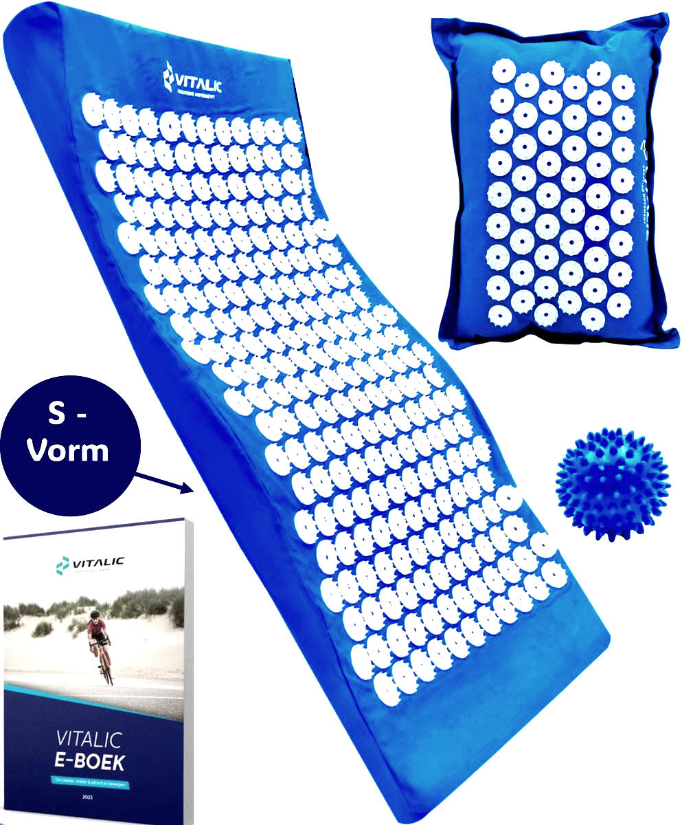 VITALIC Tappetino di agopressione con cuscino per unghie - Tappetino massaggiante