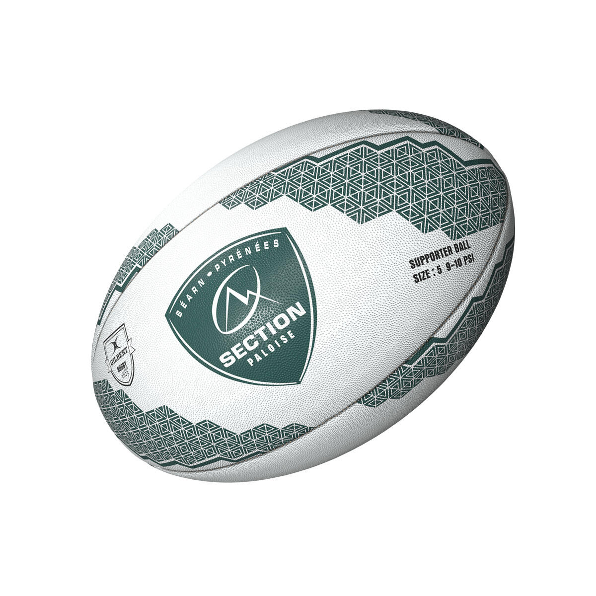 Ballon de rugby Pau Supporter Gilbert Section Paloise 3/4