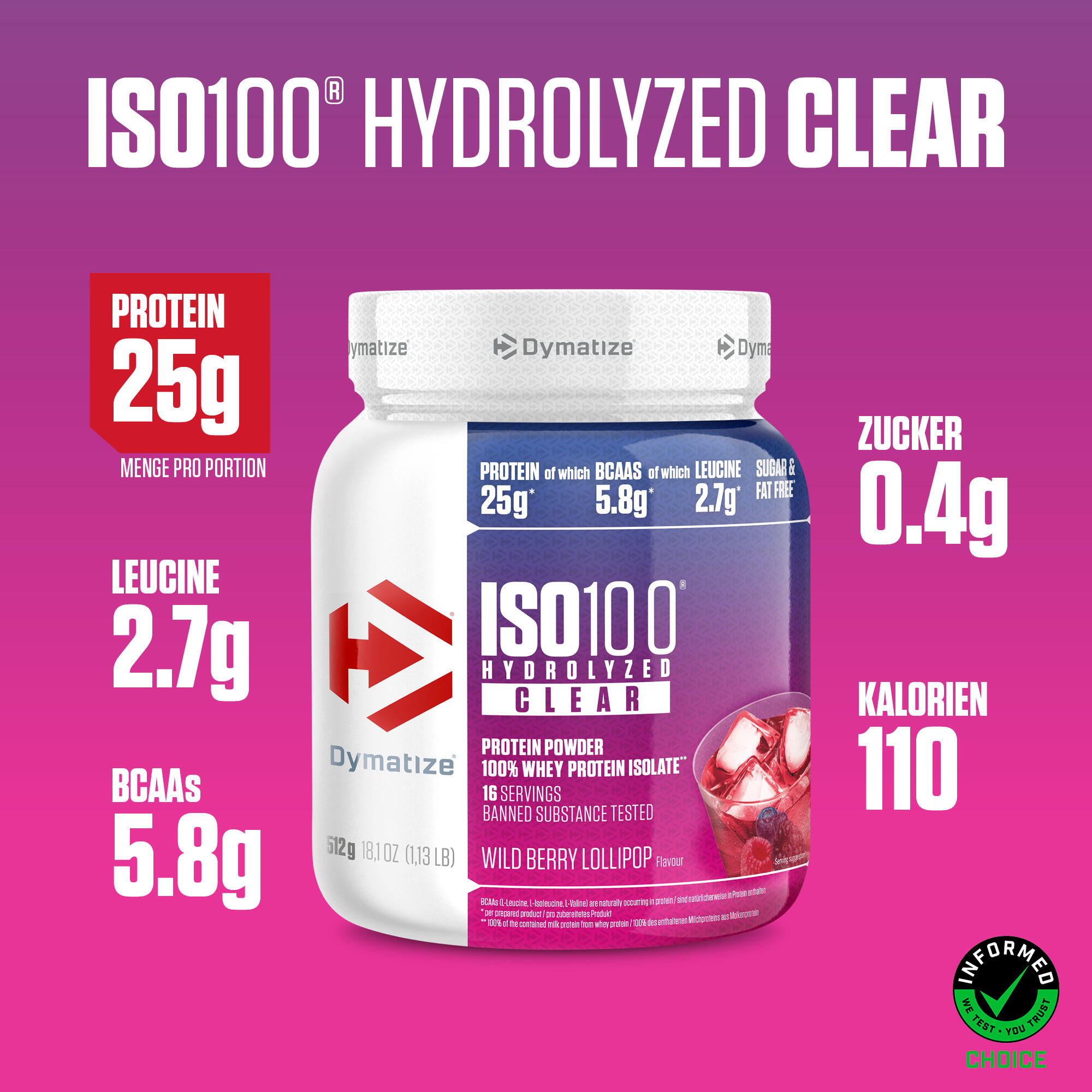 Iso 100 Hydrolyzed Clear 2/6