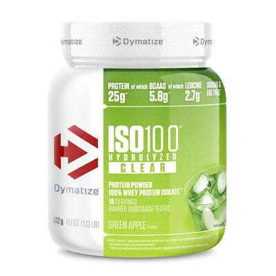 Dymatize iso 100 clear (512g) green apple - eiwitten - helder eiwit