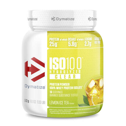 ISO 100 Hydrolyzed Clear 512g Lemon Ice Tea