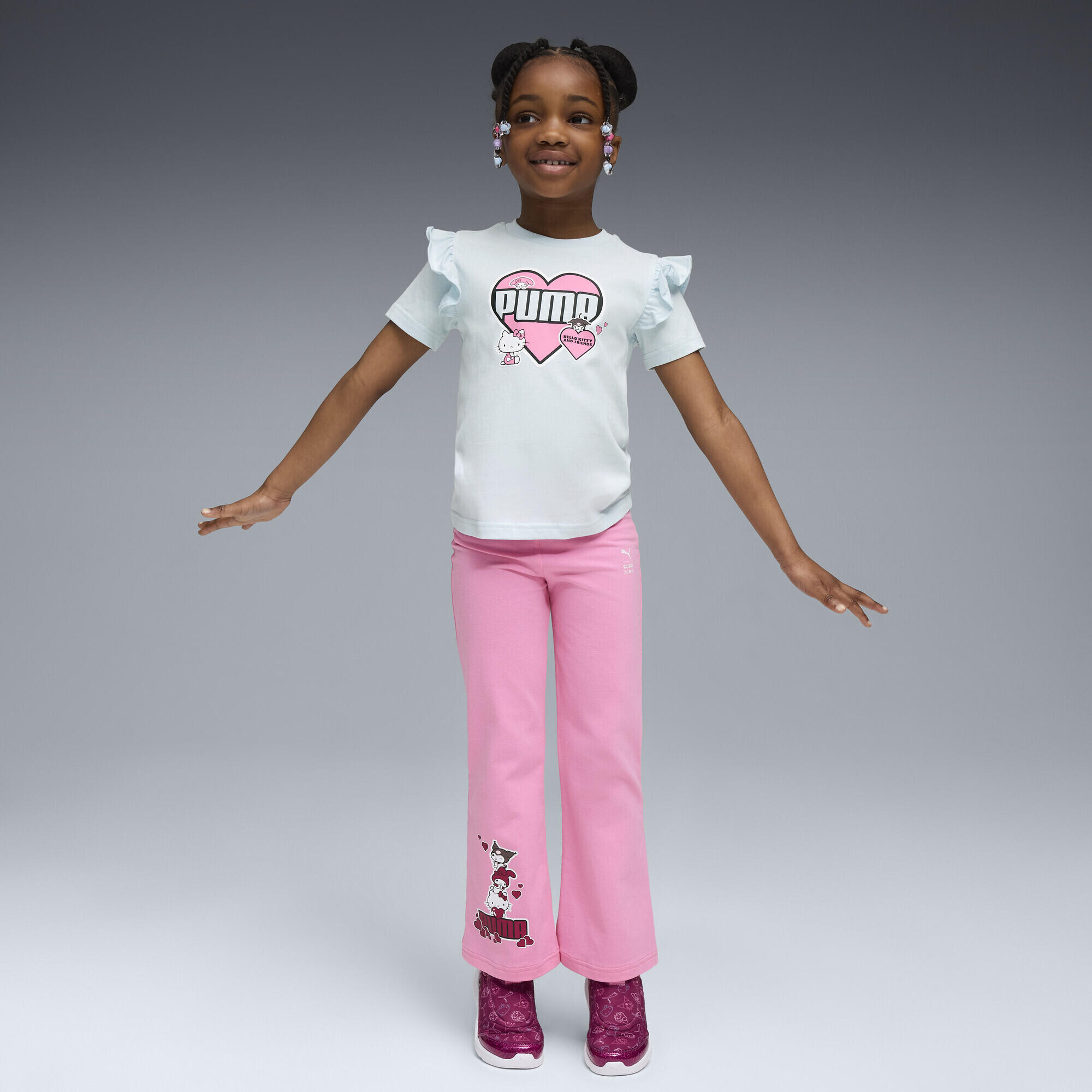 T-shirt menina manga curta detalhe em folho Hello Kitty And Friends Ruffle PUMA 4/5