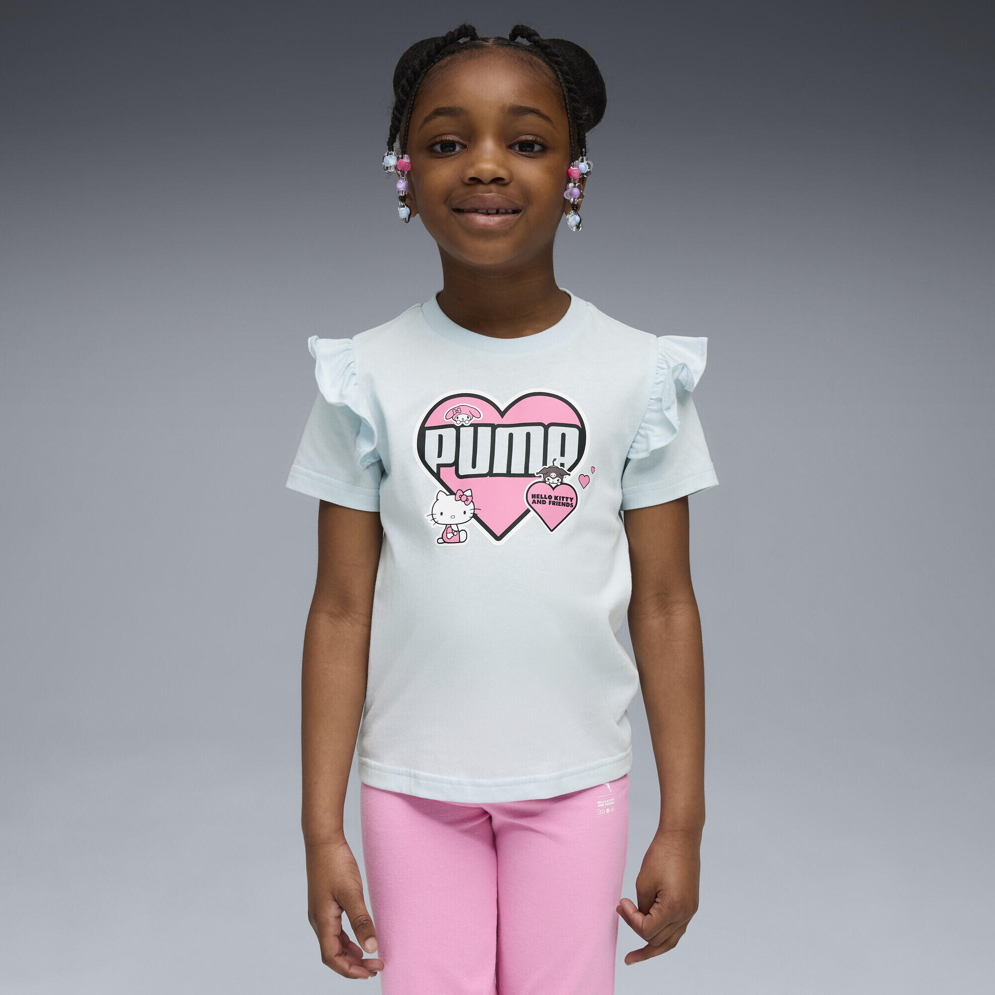 T-shirt menina manga curta detalhe em folho Hello Kitty And Friends Ruffle PUMA 2/5