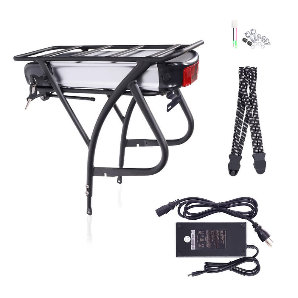 Battery kit for E-Bike Conversion Kits, AU201, R3S-3615A, 2A Charger [Black]