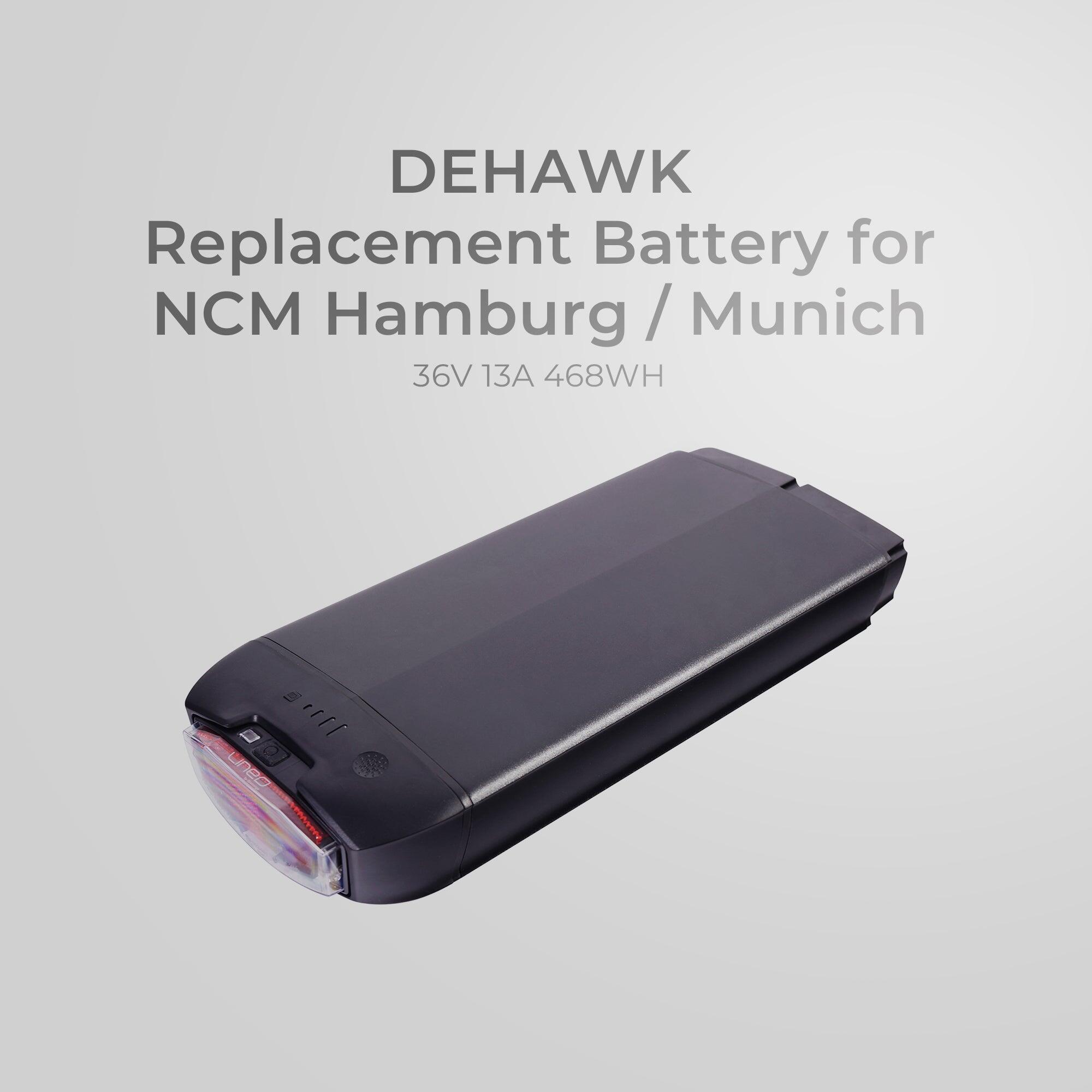 DEHAWK Replacement Battery for NCM Hamburg, Munich [Black] 36V 15Ah