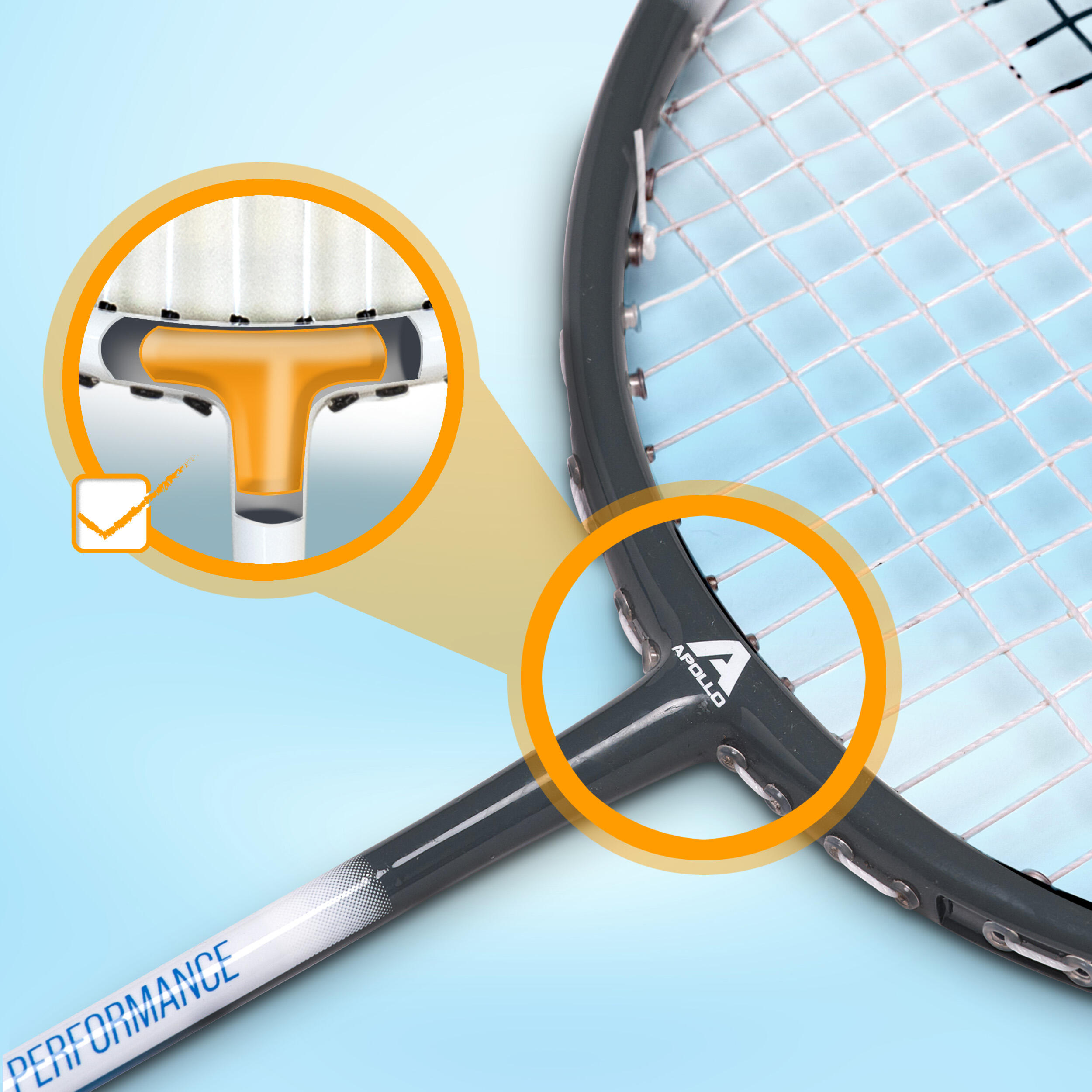 Set Apollo Badminton Match Pro 800 – 2 raquettes, volants & sac 5/7