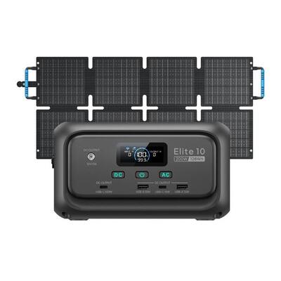 BLUETTI Elite 10+60W Tragbare Powerstation 128Wh für Camping, Reise & Abenteuer