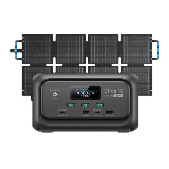 BLUETTI Elite 10+60W Tragbare Powerstation 128Wh für Camping, Reise & Abenteuer