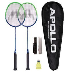 Set Apollo Badminton Match Pro 800 – 2 raquettes, volants & sac