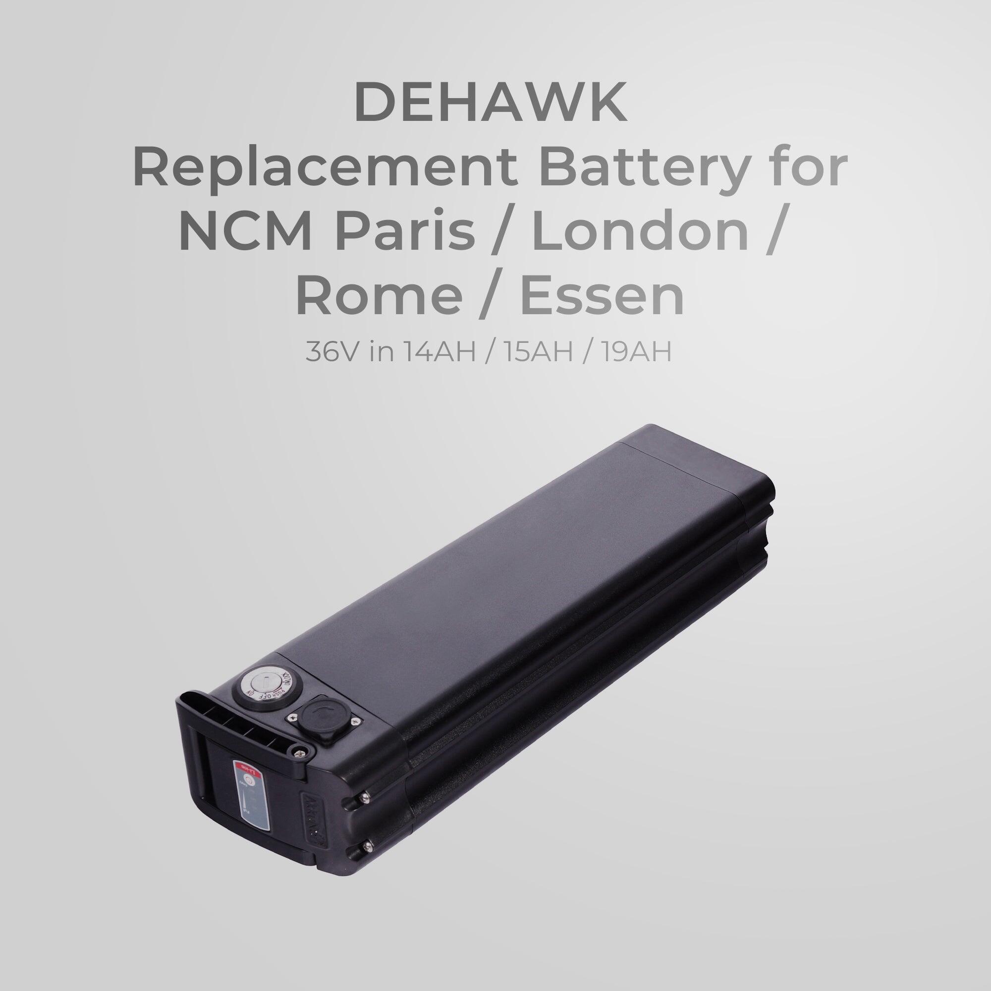 DEHAWK Replacement Battery for NCM Paris, London, Rome, Essen 36V 14Ah