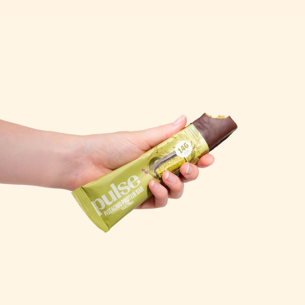 Pulse Protein - Barres Protéinées Vegan Pistache Bio 12x50g 2/4