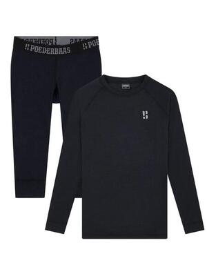 Thermoset merinowol - dames - shirt + legging 3/4