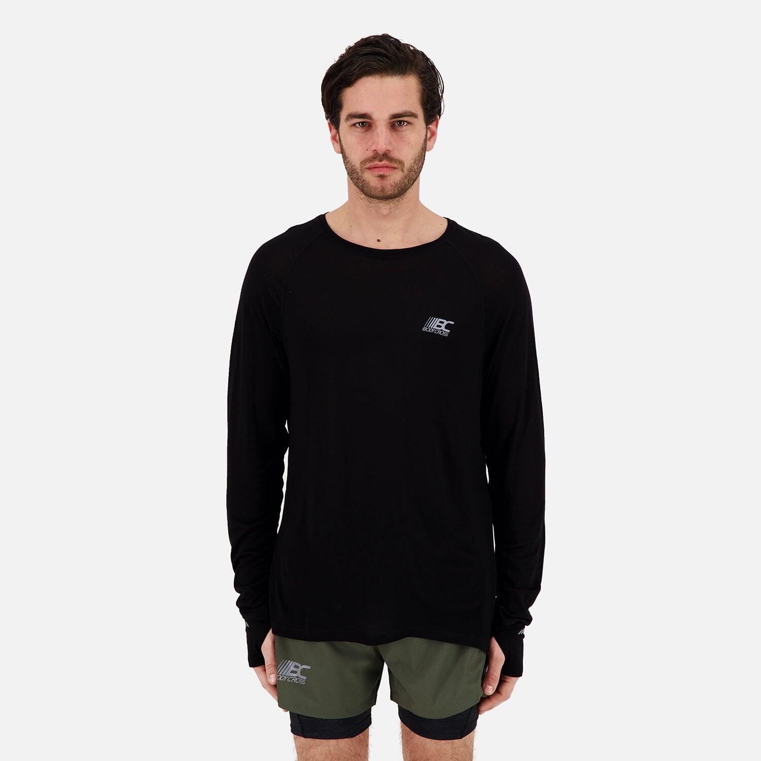BODYCROSS Input: Men's Thermal Running T-shirt THERMO LONG