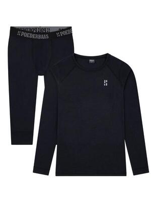 Thermoset merinowol - heren - shirt + legging 3/4