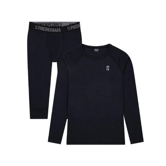 Koszulka z wełny merynosów termoutwardzalna – mężczyźni – koszula + legginsy 3/4