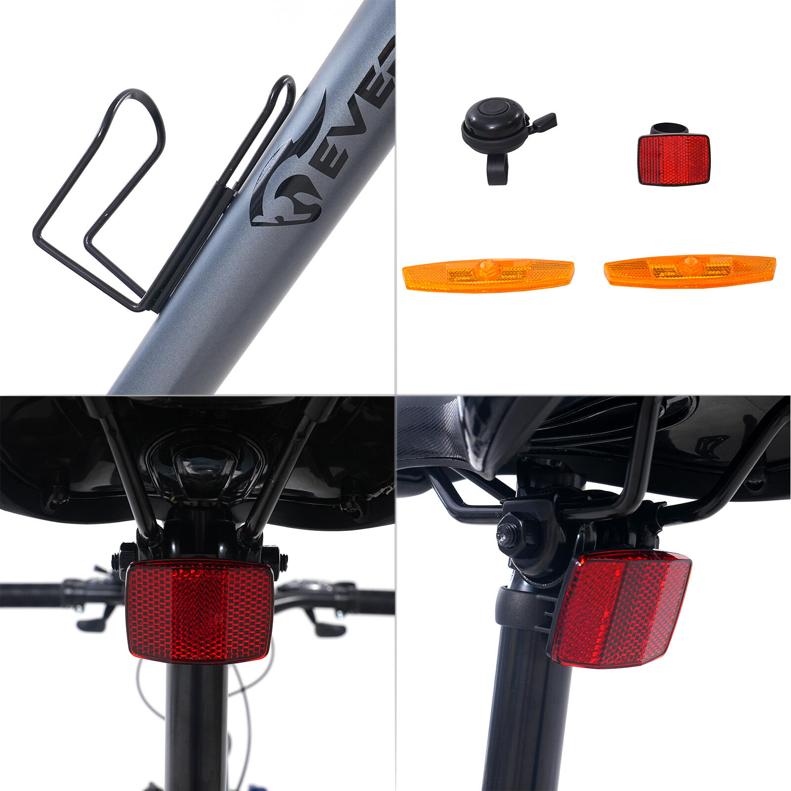 Vélo tout chemin VTT 26 Pouces-21 Vitesses-Suspension Avant- Freins à Disque-EM3 7/7