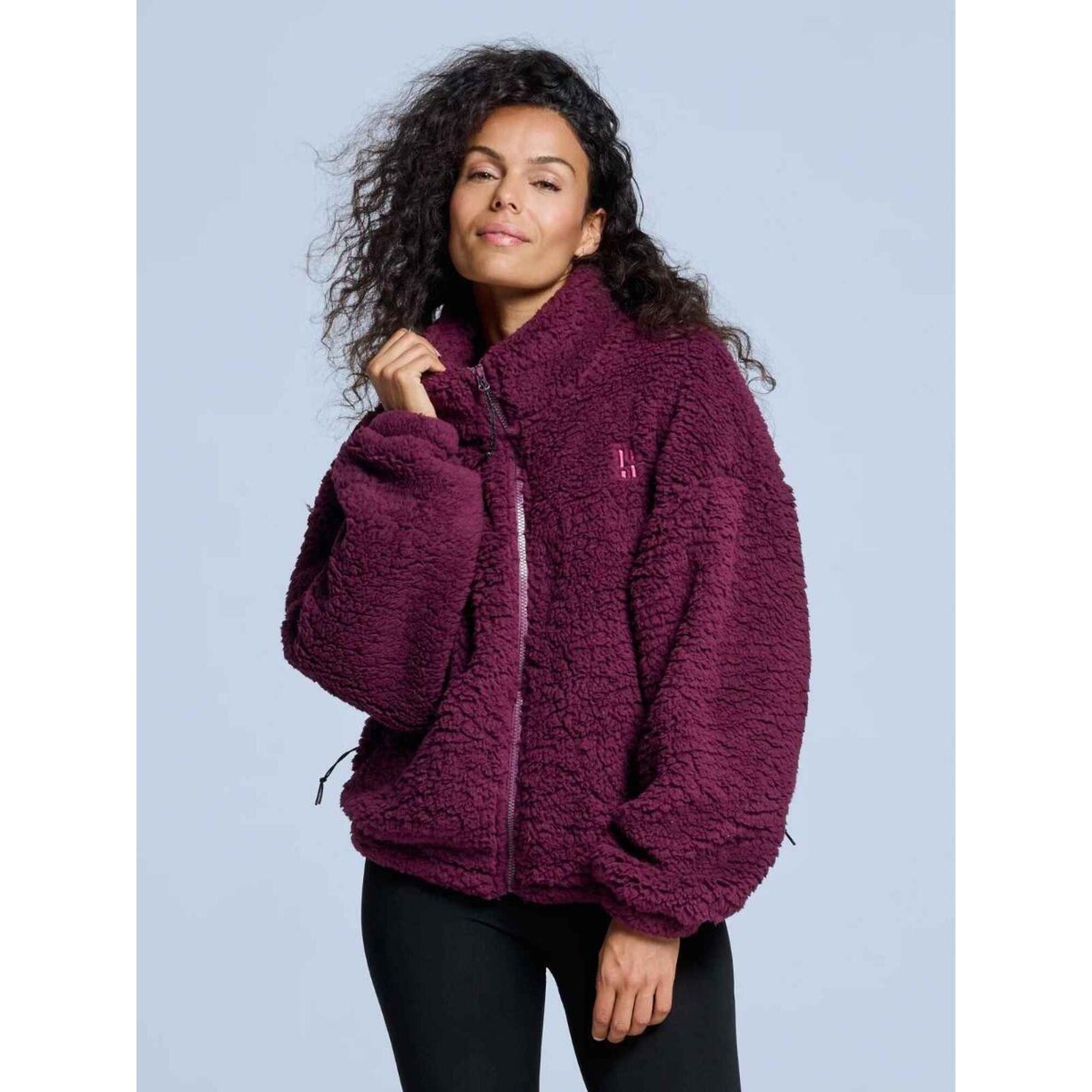 Poederbaas - Veste Duveteuse - Femme - Quatre Saisons - Teddy - Bordeaux - Polaire - Rouge - Decathlon