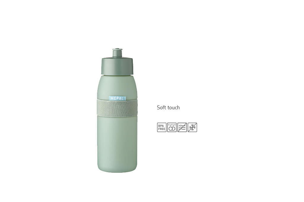 Bouteille de sport Mepal Ellipse 500 ml Noir Nordique 2/6