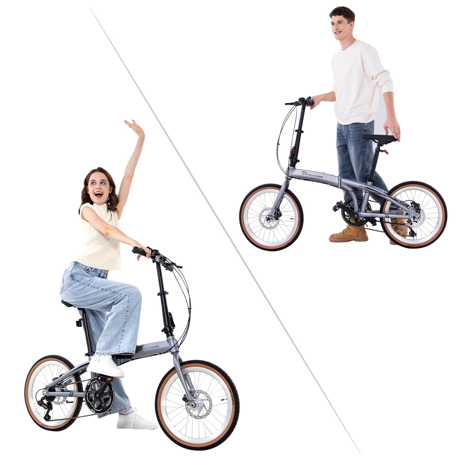 Faltrad Klapprad 20”-7 Gänge Shimano-ultraleichter Alurahmen-Scheibenbremsen-EM1 4/7