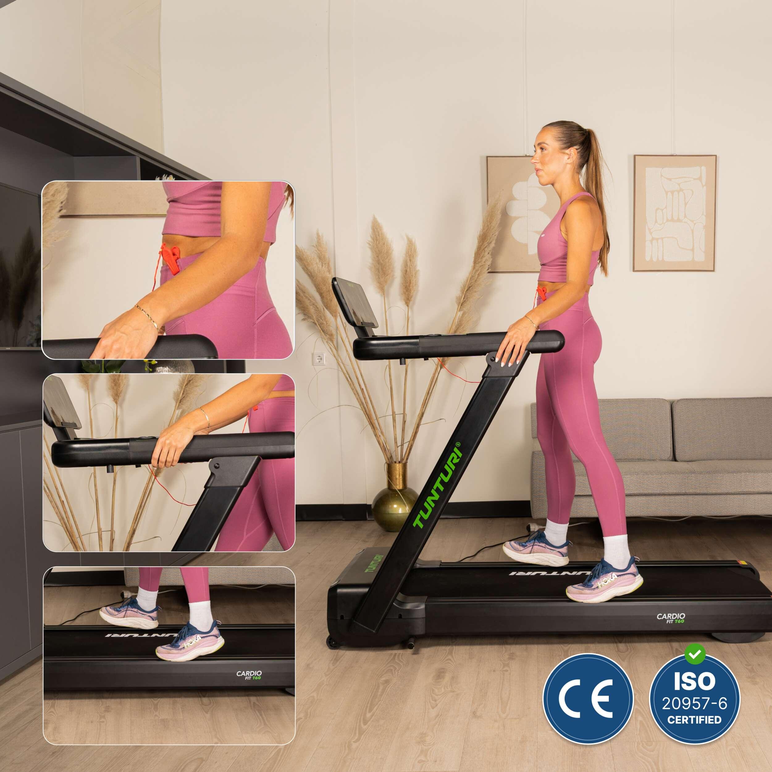 Loopband voor thuis - Walking Pad - Opvouwbaar - Bluetooth - Cardio Fit T60 7/8