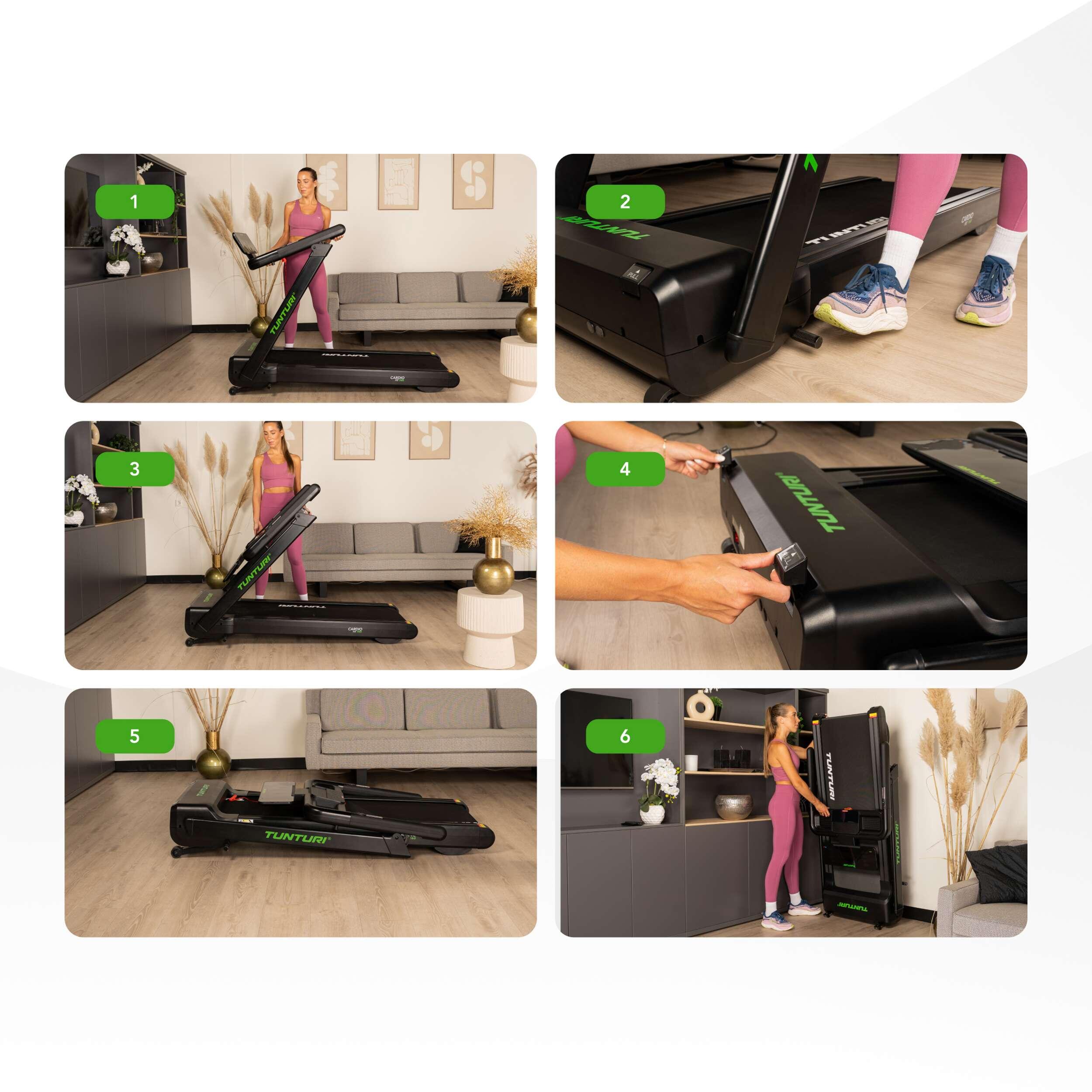 Loopband voor thuis - Walking Pad - Opvouwbaar - Bluetooth - Cardio Fit T60 4/8